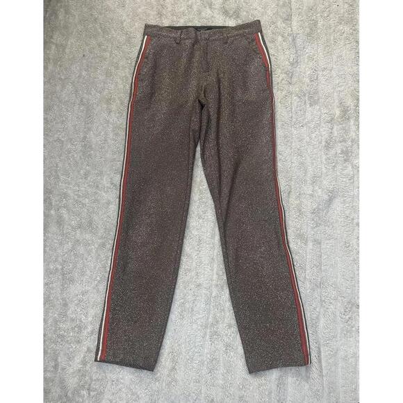 Scotch & Soda gold metallic Lurex tailored pants Size XS - Picture 1 of 9